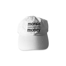 Load image into Gallery viewer, Stitched • morals || money dad hats
